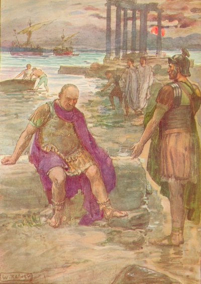 Gaius Marius assis en exil parmi les ruines de Carthage - William Rainey