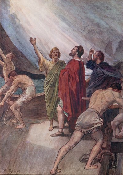 Timoléon mettant les voiles pour la Sicile - William Rainey