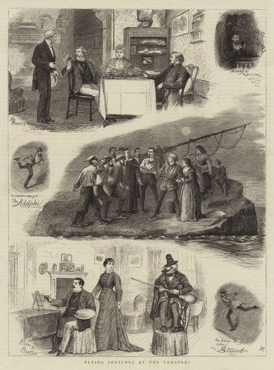 Esquisses volantes aux théâtres - William Ralston
