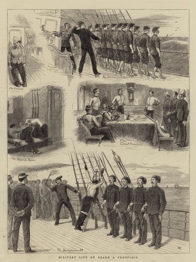 Vie militaire à bord d