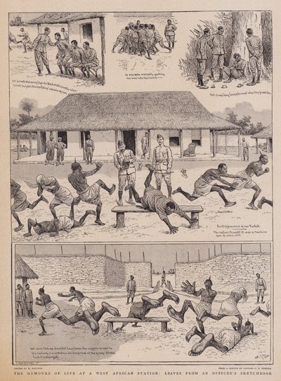 Les humeurs de la vie dans une station ouest-africaine, Feuilles du carnet de croquis d