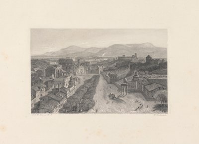 Le forum romain depuis la tour du Capitole - William Richardson