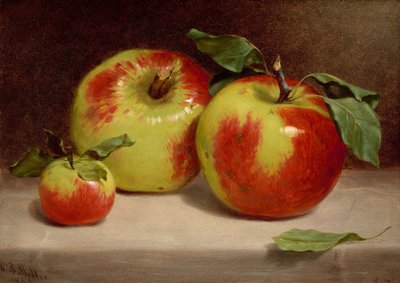 Étude des pommes dans la nature - William Rickarby Miller