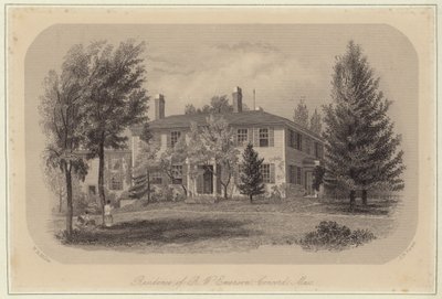 La résidence de Ralph Waldo Emerson - William Rickarby Miller