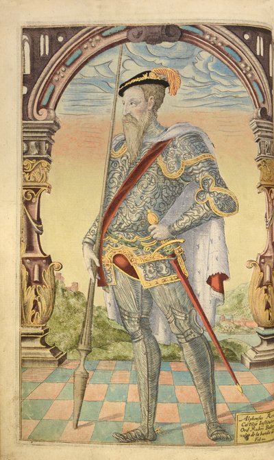 Alphonse XI, roi de Castille et de León, de Honor Military, and Civill, William Segar, pub. Robert Barker, Londres, 1602 - William Rogers