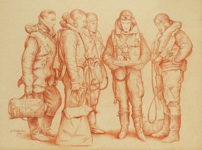 Équipage du bombardier Whitley - William Rothenstein