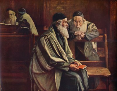 Synagogue juive, Spitalfields, 1935 - William Rothenstein