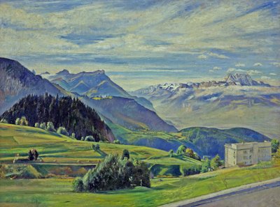 Le Dent du Midi depuis Leysin, Suisse - William Rothenstein