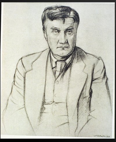 Portrait de Ralph Vaughan Williams (1872-1958) - William Rothenstein