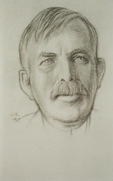 Portrait de Sir Ernest Rutherford (1871-1937) - William Rothenstein