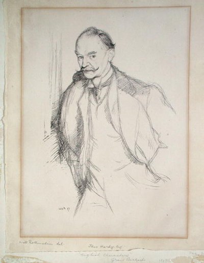 Portrait de Thomas Hardy (1840-1928) 1897 - William Rothenstein