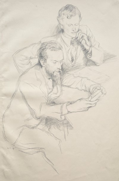 Ricketts et Shannon, 1897 - William Rothenstein