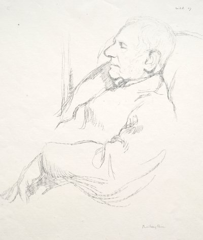 Sir Francis Seymour Haden endormi, 1897 - William Rothenstein