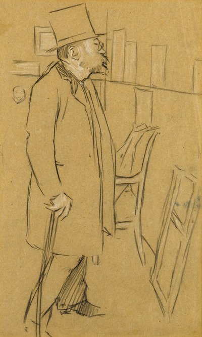 Le Connaisseur - Peut-être un portrait de M. Julien, vers 1890 - William Rothenstein