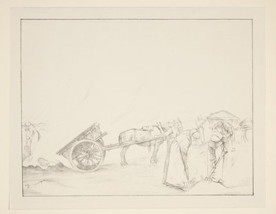 Brûlage de chiendent - William Rothenstein