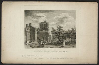 Arrière de la State House, Philadelphie - William Russell Birch