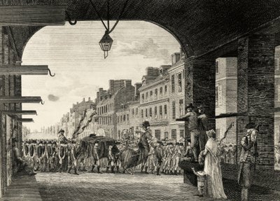 Le cortège funèbre de George Washington le long de High Street à Philadelphie - William Russell Birch