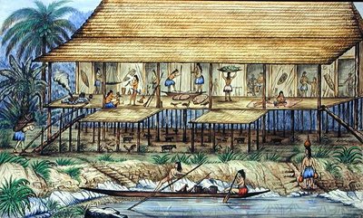 Longhouse Dyak - William Samwell