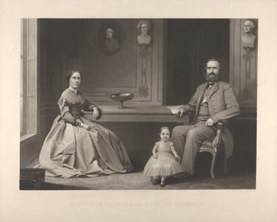 Lieutenant général Thomas J. Jackson et sa famille (Stonewall Jackson) - William Sartain