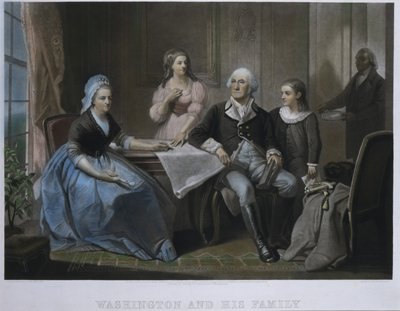 Washington et sa famille - William Sartain