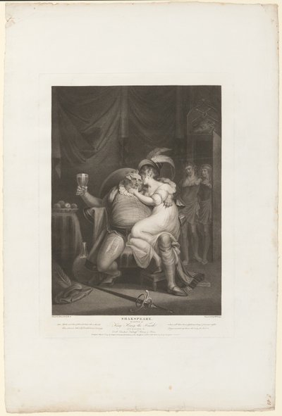 Le Prince Hal et Poins Surprennent Falstaff avec Doll Tearsheet - William Satchwell Leney