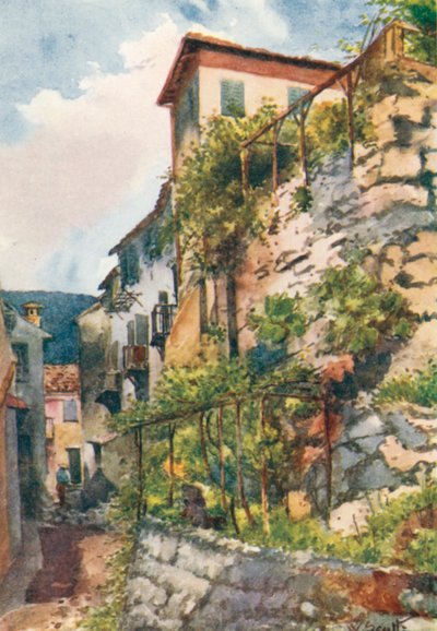 Rue de Falicon (lithographie couleur) - William Scott