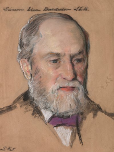 Simeon Eben Baldwin B.A. 1861, Professeur de droit 1872-1912 Gouverneur du CT - William Sergeant Kendall