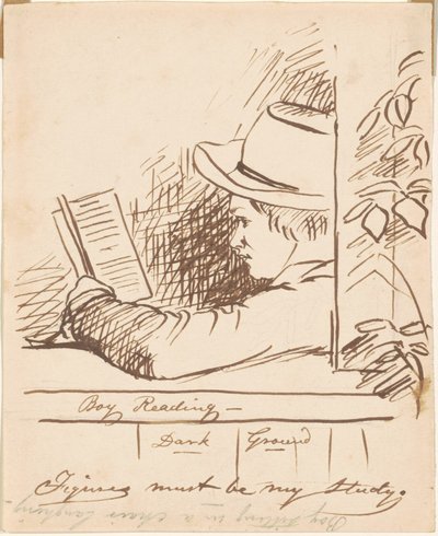 Garçon Lisant - William Sidney Mount