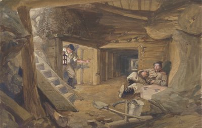 Mine dans le bastion du Mat, Sébastopol, Crimée - William Simpson