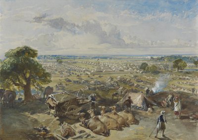 Le camp du gouverneur général et commandant en chef à Jalandhar, 1er février 1860 - William Simpson