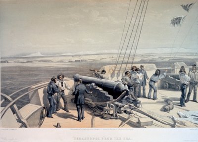 Vue de Sébastopol depuis la mer, 1855 - William Simpson