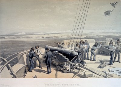 Vue de Sébastopol depuis la mer, 1855 - William Crimea Simpson