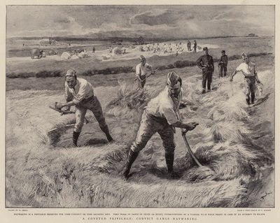 Un privilège convoité, les gangs de condamnés fauchant le foin - William Small