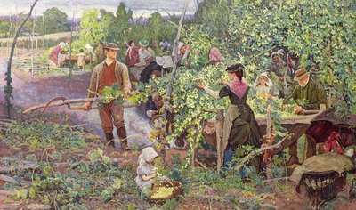 Cueilleurs de houblon, c.1870 - William Small