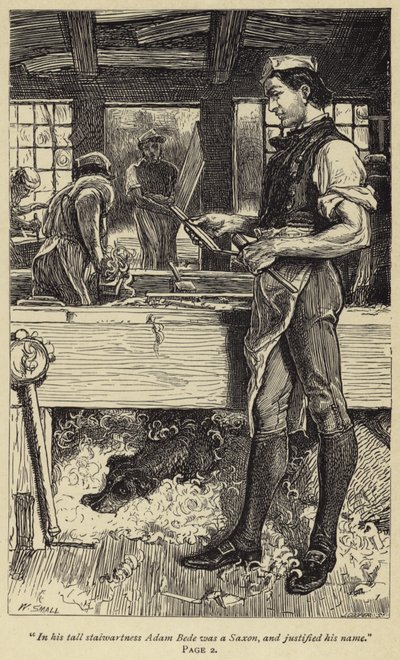 Dans sa grande stature, Adam Bede était un Saxon, et justifiait son nom - William Small