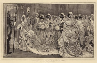 Préparation pour entrer en présence de Sa Majesté - William Small