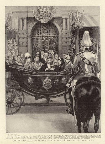 La visite de la Reine à Sheffield, Sa Majesté ouvrant l