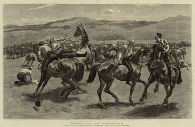 Lutte à cheval - William Small