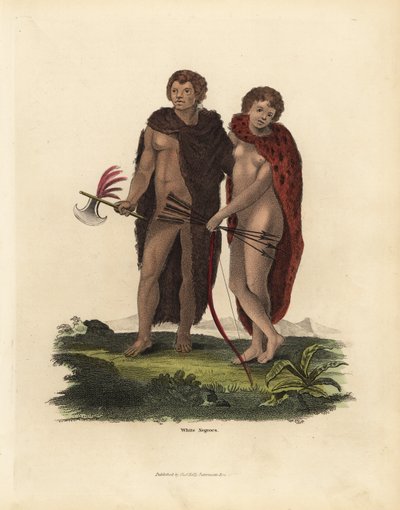 Homme et femme africains albinos - William Smellie