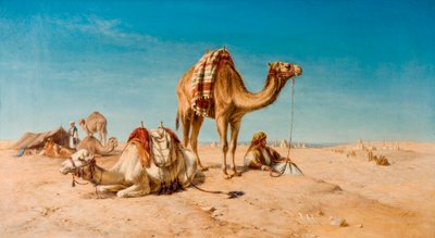 Une halte dans le désert, 1867 - William Snr. Luker