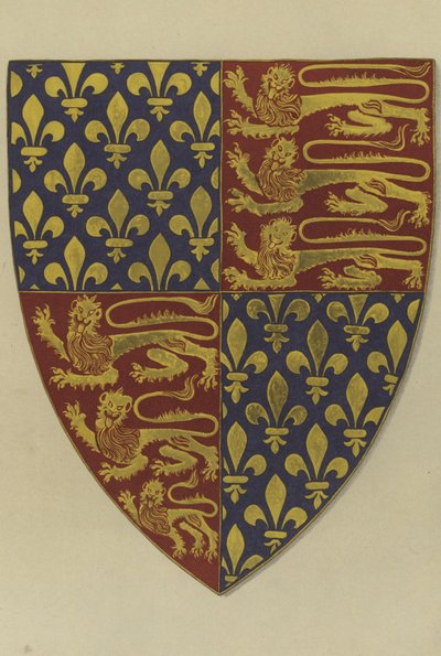Armoiries du roi Édouard III, de sa tombe à l
