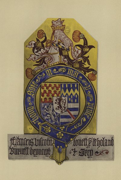 Sir Francis Lovel, vicomte Lovel de Tichmersh et lord Holand, 1483-1487 - William St John Hope