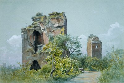 Thermes de Trajan Sette Sale, Villa Brancaccio, Rome, vers 1882 - William Stanley Haseltine