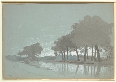 Scène de canal près de Bruges, Belgique - William Stanley Haseltine