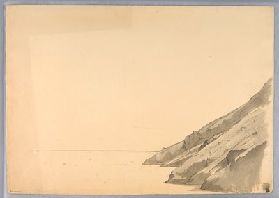 Étude de falaise côtière, Amalfi, Italie - William Stanley Haseltine