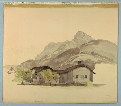 Étude de paysage, Brunnen, Suisse - William Stanley Haseltine