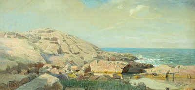 La côte du Maine au coucher du soleil - William Stanley Haseltine