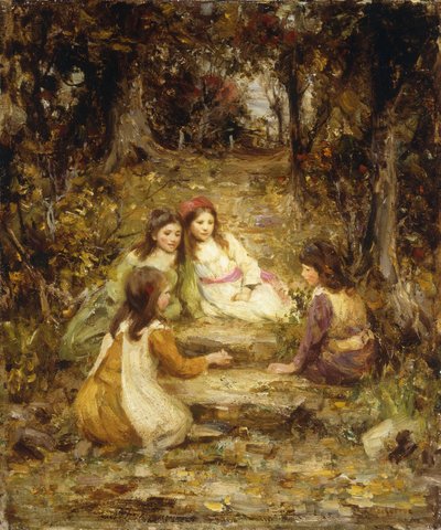 Enfants dans un verger - William Stewart MacGeorge