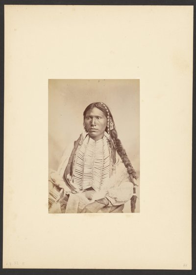 Brave Kiowa en tenue de guerre [probablement Koi-khan-hole] - William Stinson Soule