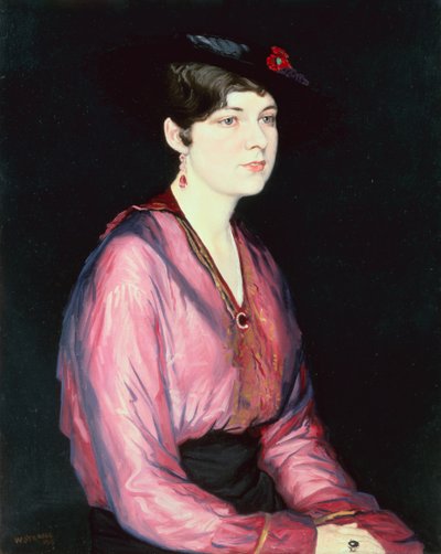 Le Chemisier Rose, Portrait de Sylvia Parsons - William Strang